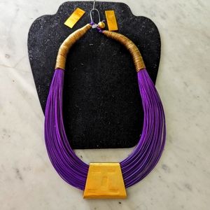 Necklace and earrings set